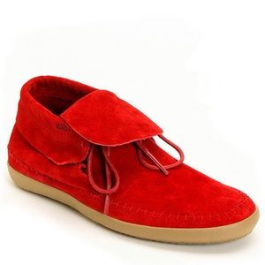 vans suede moccasins